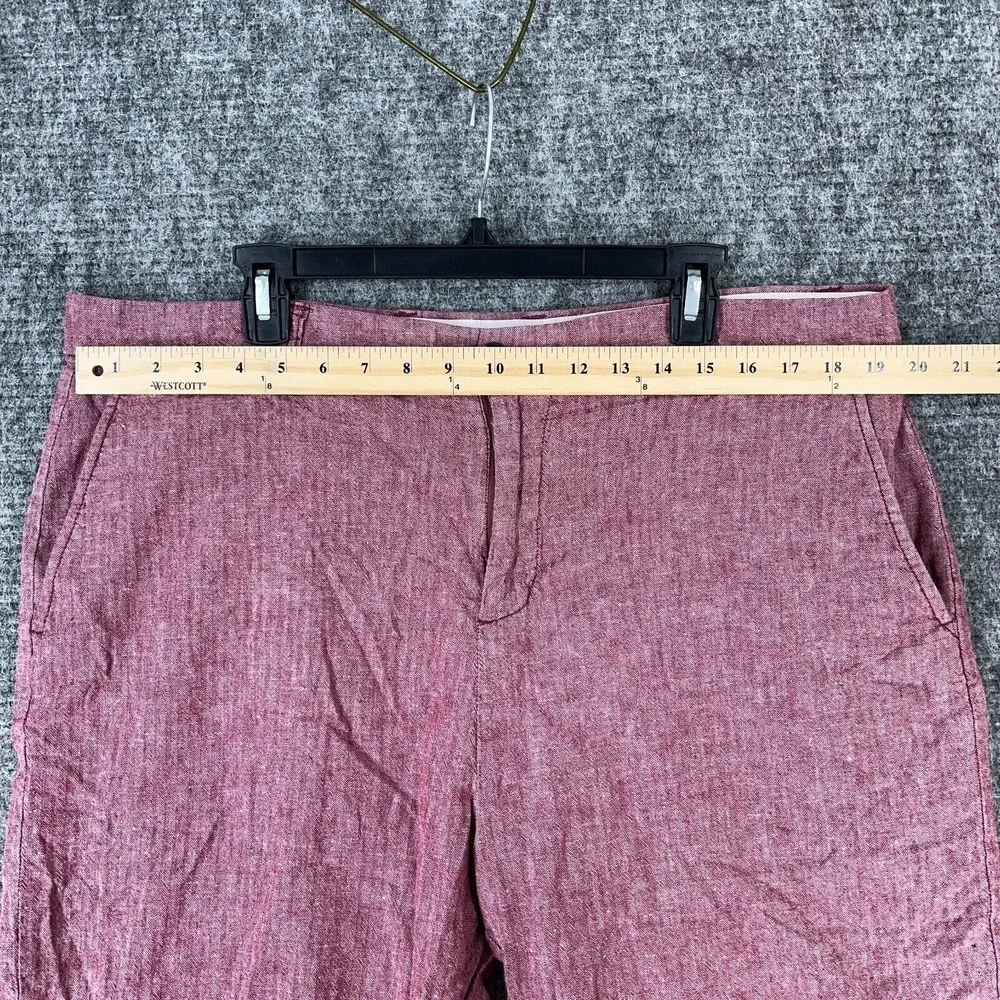Old Navy Shorts Mens 38 Linen Slim Fit Chino Coastal Minimal Resort Classic‎